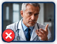 Doctor explaining a prescription